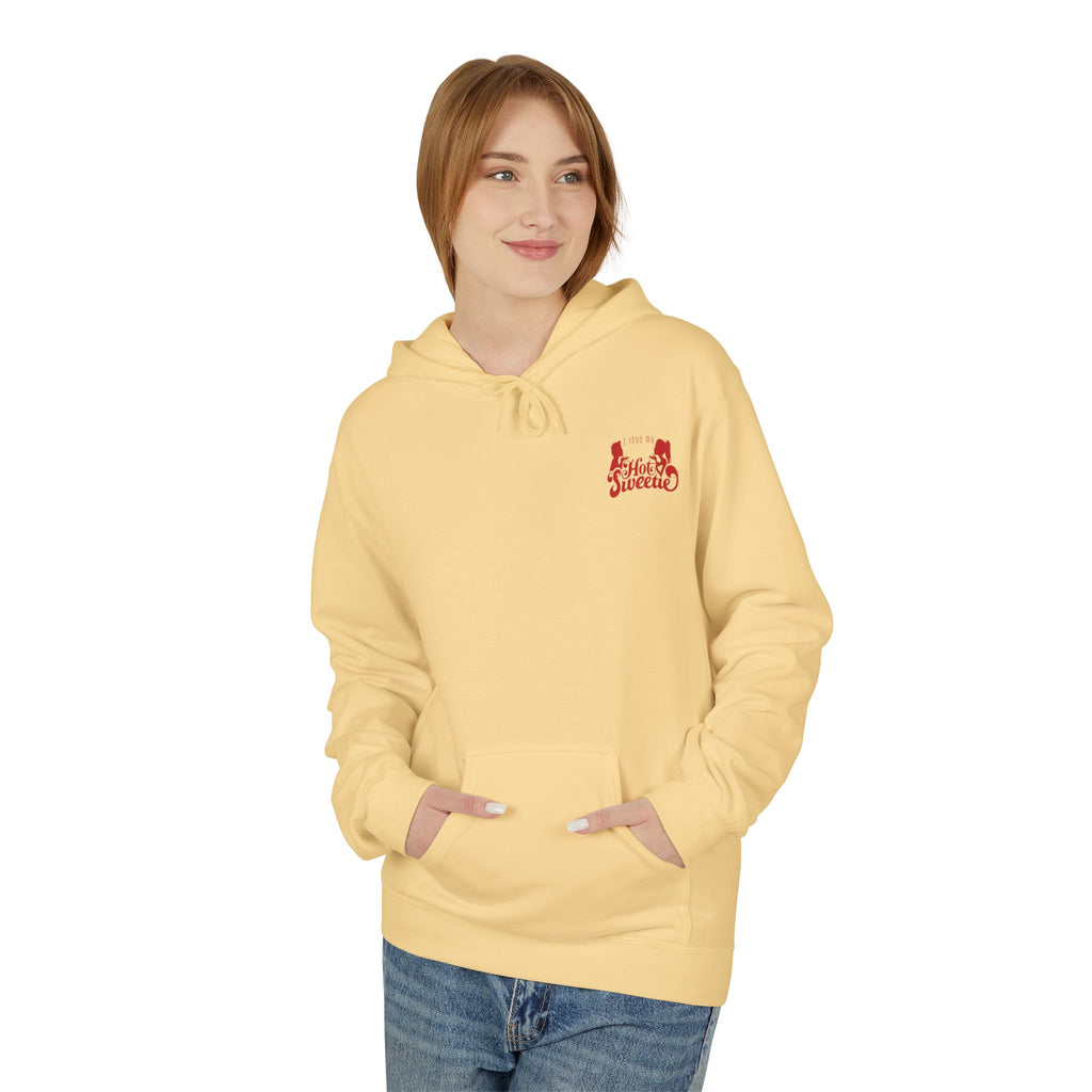 I Love My Hot Sweetie Hoodie, Unisex Fleece Pullover, Couples Christmas Gift, Valentine's Day Apparel, Cute Relationship Hoodie, Softstyle [...]