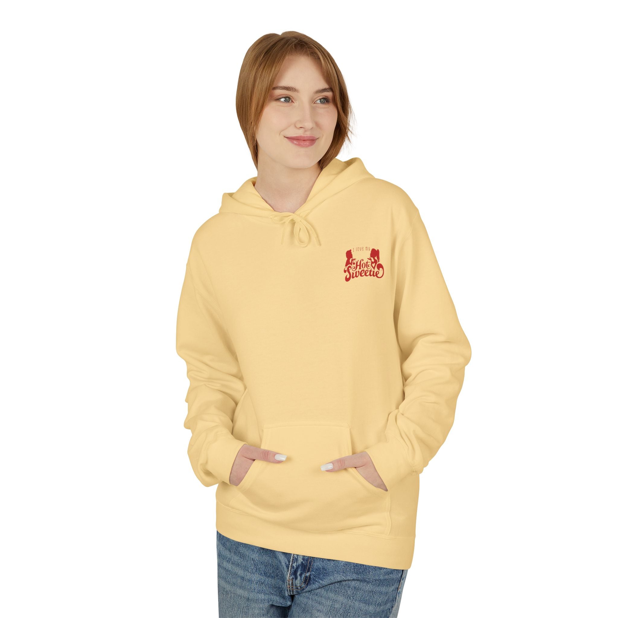 I Love My Hot Sweetie Hoodie, Unisex Fleece Pullover, Couples Christmas Gift, Valentine's Day Apparel, Cute Relationship Hoodie, Softstyle [...]