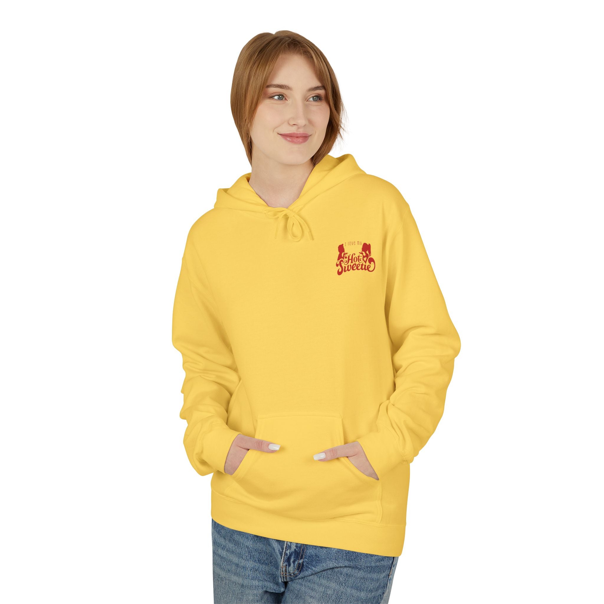 I Love My Hot Sweetie Hoodie, Unisex Fleece Pullover, Couples Christmas Gift, Valentine's Day Apparel, Cute Relationship Hoodie, Softstyle [...]
