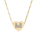 Engraved Heart Necklace — "Great gift for your sweetie"